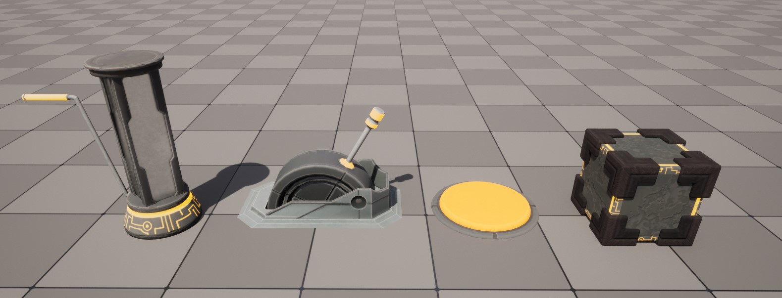 可交互物体的特征色